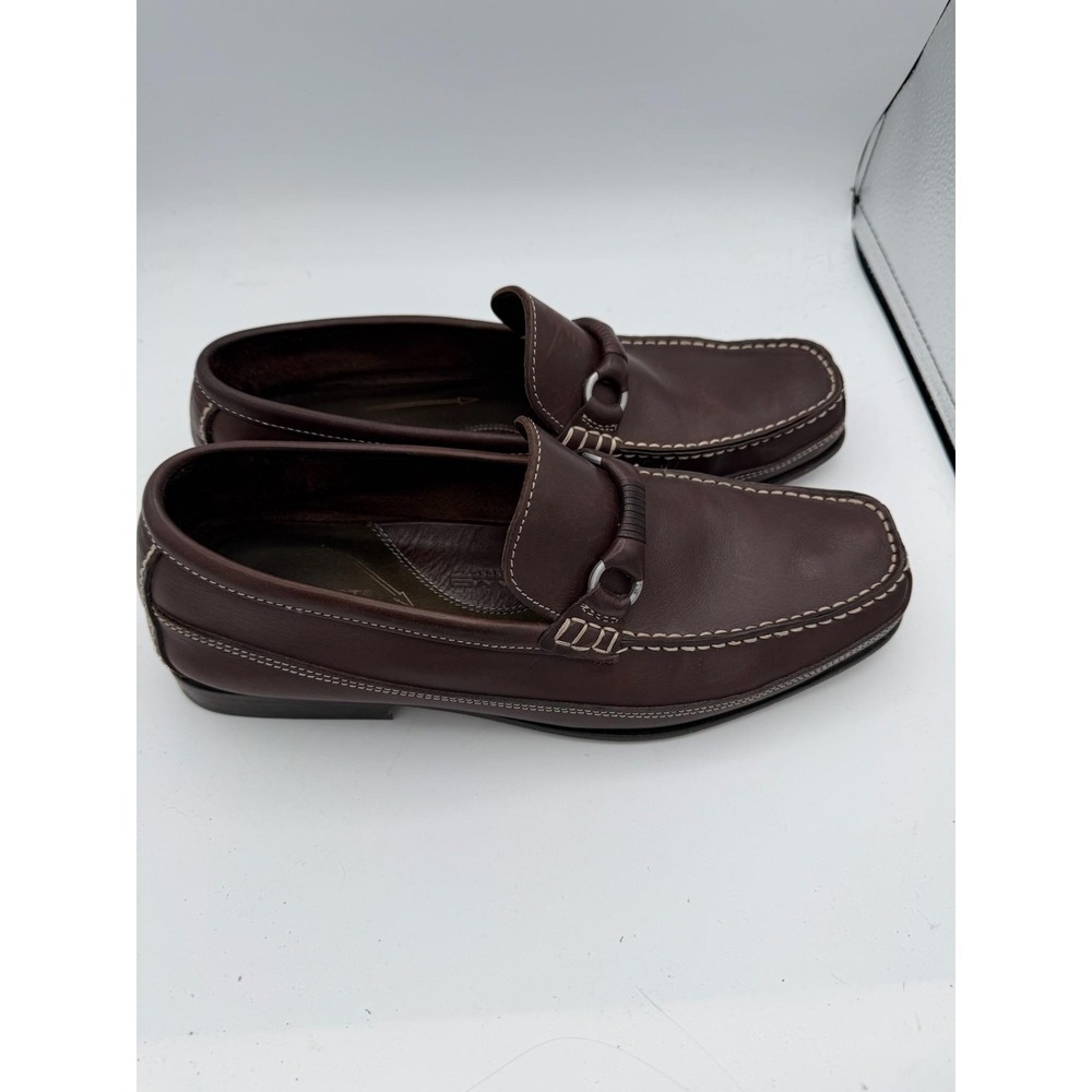 Rockport Shoes Mens Size 9.5‎ Brown Leather Bit Loafers Dress Slip On Comfort